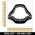 thumbnail image 2 of Shark Jaw Teeth and Bone Square Rubber Stamp Stamping Scrapbooking Crafting - Medium 1.75in, 2 of 7