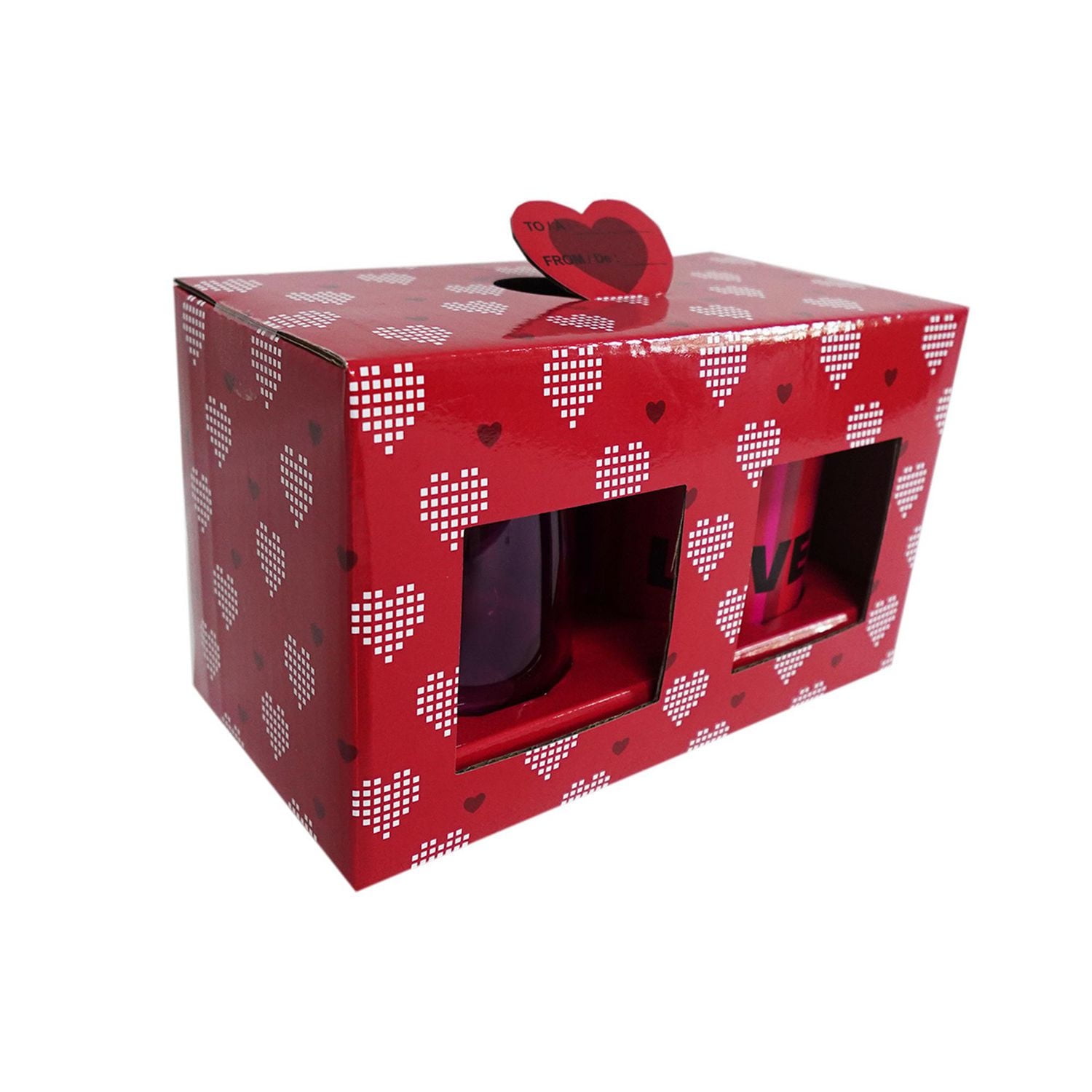 Ensemble de tasses Way To Celebrate Love, 4 pouces