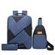 thumbnail image 1 of Backpack Three Piece Set, Large Capacity USB Student Backpack, Suitable For School And Outdoor Travel, Computer Bag For Men And Women With Large Capacity, 1 of 2