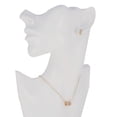 thumbnail image 5 of Time and Tru Women's Earring and Necklace in Tri-Tone Plated Set, 5 of 6