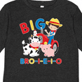 thumbnail image 4 of Inktastic Farmer Tractor EIEIO Big Bro Boys Long Sleeve Toddler T-Shirt, 4 of 5