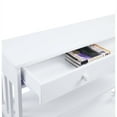 thumbnail image 4 of Convenience Concepts Mission One-Drawer Console Table in White Wood Finish, 4 of 4