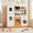 Natural, variant on Pirecart Play Kitchen for Kids, Toddler Wooden Chef Pretend Cooking Playset with Simulated Sound, Sink, Stovetop, Microwave, Washing Machine, Gifts for Age 3+ Boys and Girls, Natural