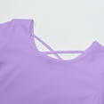 thumbnail image 6 of Gubotare Tween Dress Girls Casual Dresses Summer Crew Neck Double Layer Ruffle Sleeve Cute High Low Swing Knee wear (Purple,Size 13-14 Years), 6 of 8