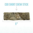 thumbnail image 4 of Icelandic+ Cod Skin Short Chew Sticks 5" - 24 Pack Bag - Dog Treats, Hand Wrapped Long-lasting Chews, Air-Dried Single Ingredient, No Preservatives, 4 of 6