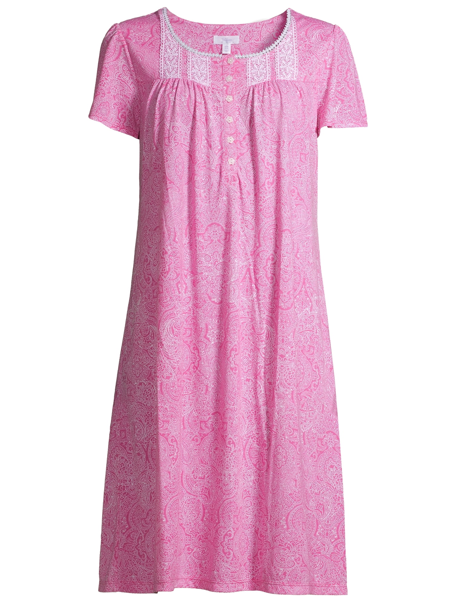 Secret Treasures Women's and Women's Plus Traditional Flutter Sleeve Night Gown