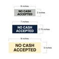 thumbnail image 5 of Basic No Cash Accepted Sign (Black Gold) - Large, 5 of 5
