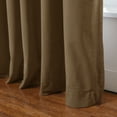 thumbnail image 6 of TWOPAGES Room Darkening 72"x108" Drape Velvet Pinch Pleat Privacy Curtain for Bedroom, 1 Panel, Chocolate, 6 of 6