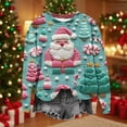 thumbnail image 4 of qucoqpe Womens Christmas Crewneck Sweatshirt Long Sleeve Graphic Printing Pullover Sweater Shirts for Women, 4 of 7