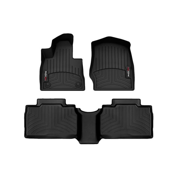 WeatherTech Custom Fit FloorLiners compatible with Ford Explorer, Explorer Hybrid, Explorer ST - 1st & 2nd Row, Black