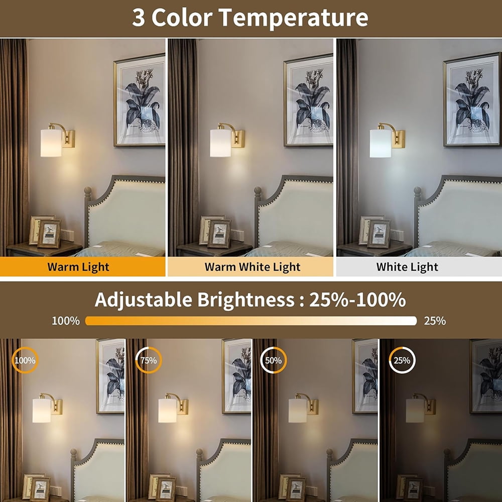 Jercoda 2 pack LED Battery Operated Wall Sconces with Remote Control, Linen Lamp with 15 Lighting Colors, Wireless Golden Lampshade Wall Light with 3 Modes for Bedroom, Living Room, Office, Hallway