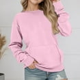 thumbnail image 2 of MUXiin Lined Sweatshirt Girl Drop Shoulder Crewneck Sweatshirts Workout Athletic Soft Plain Tunic Pullover Tops, 2 of 5