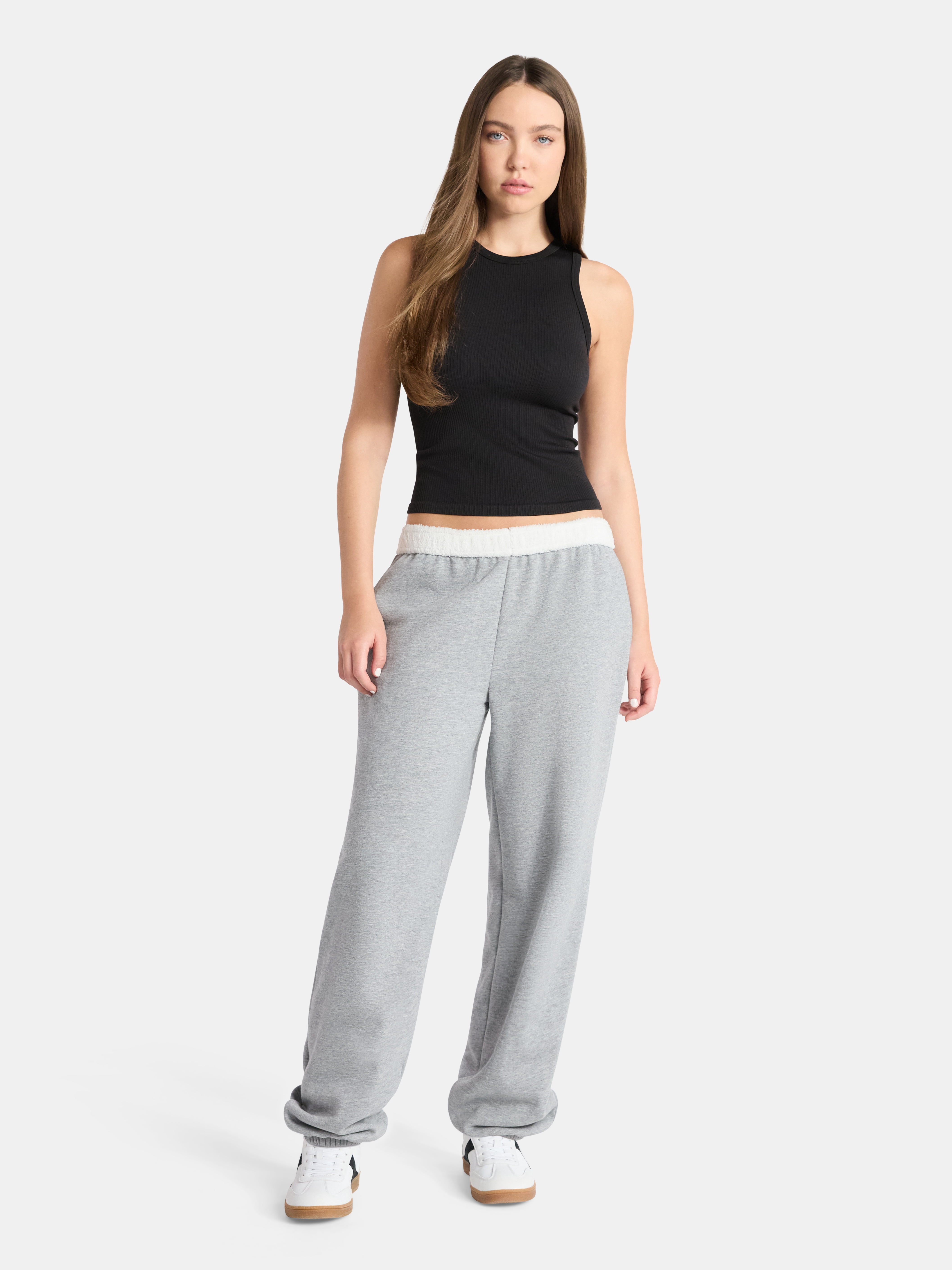 No Boundaries Teddy Lined Jogger, Women's