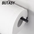 thumbnail image 5 of BUTASY Bathroom Toilet Paper Holder, Self Adhesive Tissue Rack Wall Mounted, No Drilling Rotatable Toilet Roll Holder for Bathroom Kitchen, 5 of 5