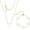 White-Gold, variant on Delicacy Clover Bracelets Necklace Set:Clover Necklaces Clover Bracelet Women Link Bracelets Cute Gold Jewelry
