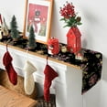 thumbnail image 3 of Winter Snowflake Table Runner Pink Golden Christmas Snow Table Runners Kitchen Dinning Table Decoration for Holiday Farmhouse Rustic Home Party Wedding Indoor Outdoor 13x48 Inch, 3 of 6