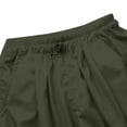 thumbnail image 6 of Girls' High Waist Cargo Pants, Solid Color Straight Leg Loose Fit Workwear Trousers with Utility Pockets,Trendy Street Style Pants for Casual Outfits, Outdoor Play, Easy Wear - Blackish Green, 6 of 8
