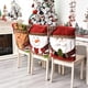 thumbnail image 3 of Juego de 2 fundas para respaldos de sillas navideñas, Papá Noel, muñeco de nieve, reno, funda para silla de mesa, decoración navideña para el hogar, cocina (A) ER, 3 of 5