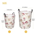 thumbnail image 3 of Picia Floral Mushroom Large Laundry Basket, Waterproof, Freestanding Laundry Hamper, Collapsible Tall Clothes Hamper with Extended Handles-Medium, 3 of 8