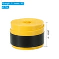 thumbnail image 2 of Uxcell 43.3" Absorb Sweat Non-Slip Tennis Racket Overgrip Tape Wraps Yellow 9 Pack, 2 of 6