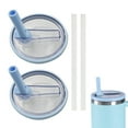 thumbnail image 1 of Lot de 2 Couvercles de Paille Rabattables de 40 Oz pour Gobelet, Réutilisables, Anti-Déversement, 1 of 4