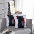 thumbnail image 5 of Red and Grey Abstract Art Pillow Cover, Modern Black White Wall Decorative Throw Pillows Cushion Cover for Bedroom Sofa Living Room 18 x 18 Inch Set of 2, 5 of 7