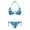 Dolphin Star Pattern, variant on Spandex Tie Side Bikini for Women Light Plus Size Halter Bikini Set Lemons Print