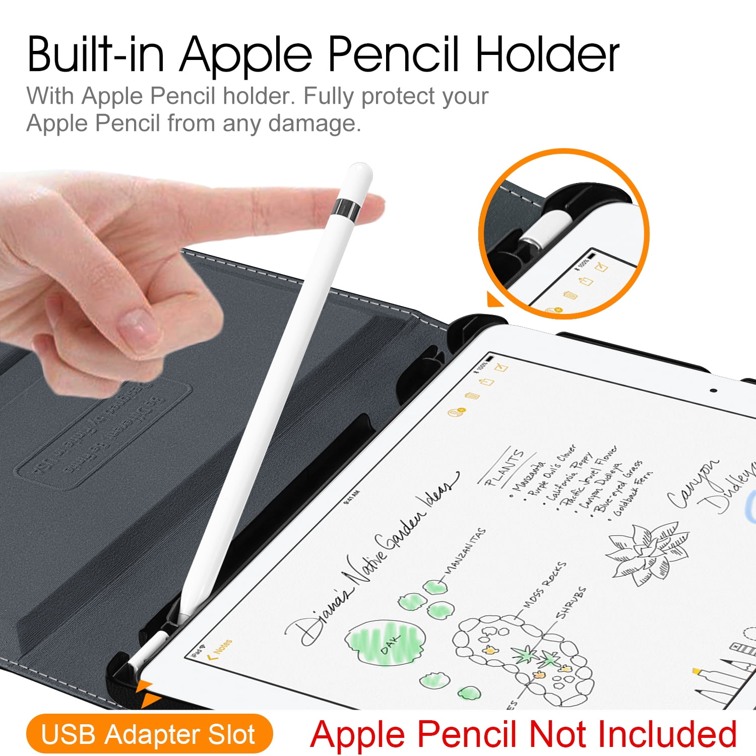 Fintie 360 Rotating Case for 10.2-inch iPad 9th/ 8th/ 7th Generation - Swivel Cover with Pencil Holder for iPad 10.2" (2021/ 2020 / 2019 Model)