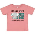 thumbnail image 3 of Inktastic Please Dont Feed Me I Have a Food Allergy with Elephant and Ribbon Boys or Girls Baby T-Shirt, 3 of 5