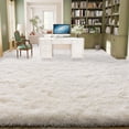 thumbnail image 4 of Janvonne Area Rugs for Living Room，Soft Fluffy Shaggy Bedside Rug,Indoor Floor Carpet for Bedroom Dorms, Nursery Rooms, Home Decor,9x12ft,Cream White, 4 of 8