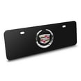 thumbnail image 2 of Cadillac 3D Metal Logo 12" x 4.25" European Look Black Half-Size Stainless Steel License Plate, 2 of 5