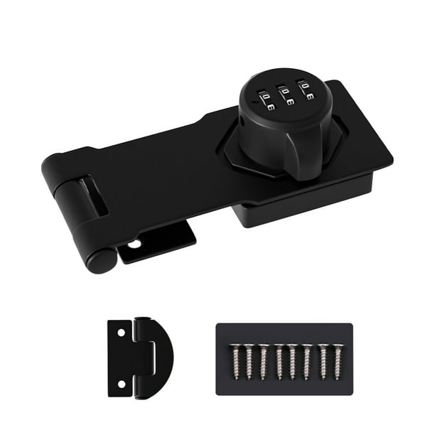 Fiudx Ofertas de la semana Cerradura de código para puerta de gabinete Cerradura de refrigerador con perforación Cerradura antirrobo para cajón Cerradura de gabinete de doble apertura Cerradura de ga