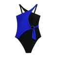 thumbnail image 2 of Virmaxy Toddler Baby Boys Shaping One-piece Swimsuit Swimwear Parent-Child Outfit Mother Daughter Swimsuit Set Adult And Women' Bodysuit Swimsuit Blue L, 2 of 4