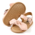 thumbnail image 5 of SOFMUO Baby Girl Sandals Bowknot Soft Infant Girls Princess Dress Summer Walking Shoes(6-12 Months,Pink), 5 of 6