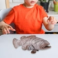 thumbnail image 1 of Modelo de juguete de animal marino CUTICAT juguetes Cognitivos para niños figuras de Trucha roja y Perca marrón claro, 1 of 8