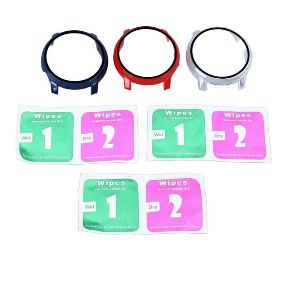 MAYUJIAA 3 Set Watch Case Accurate Cutouts Prevent Scratches Tempered Glass Film Watch Cover for Coros Pace 3 SS311-64251