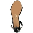 thumbnail image 6 of Journee Womens Jemry Crossover Strap Kitten Heel Dress Sandals, 6 of 10