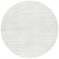 thumbnail image 2 of SAFAVIEH Abstract Dania Diamond Area Rug, Silver/Ivory, 6' x 6' Round, 2 of 10