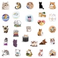 thumbnail image 4 of 100 pegatinas lindas de animales de gato - Vinilo impermeable personalizado Kawaii Aestheti, 4 of 5