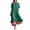 Green, variant on LEKWK Maxi Dresses for Women Color Block Short Sleeve Tiered Flowy Dress Ruffle Striped Hem A Line Sundress Summer Fashion Beach Vacation Outfits