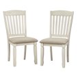 thumbnail image 3 of TMS Maryland Farmhouse Wood Dining Chair, Set of 2, Antique White/Gray, 3 of 6