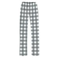 thumbnail image 3 of breaise Kids Girls High Waisted Lounge Pants Casual Wide Leg Pajamas Trouser Cozy Plaid Sweatpants with Pocket, 3 of 8