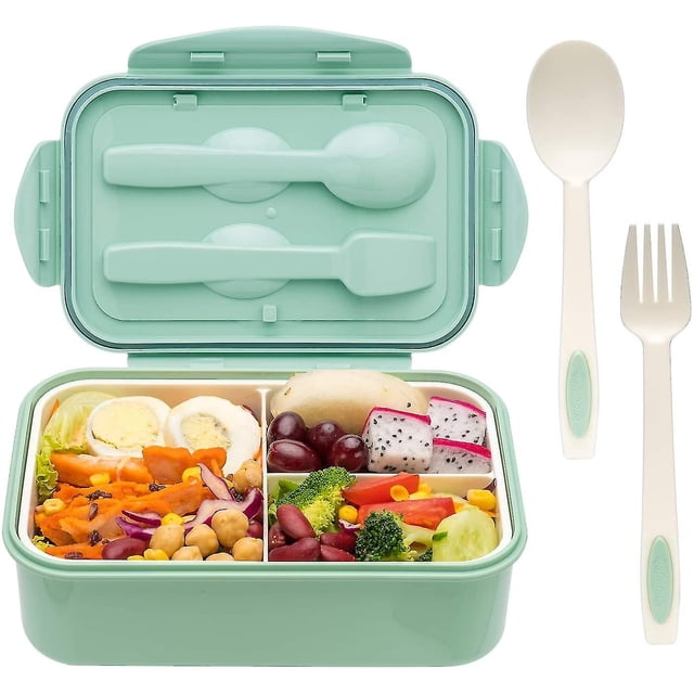 Lonchera Bento con cuchara y tenedor para niños