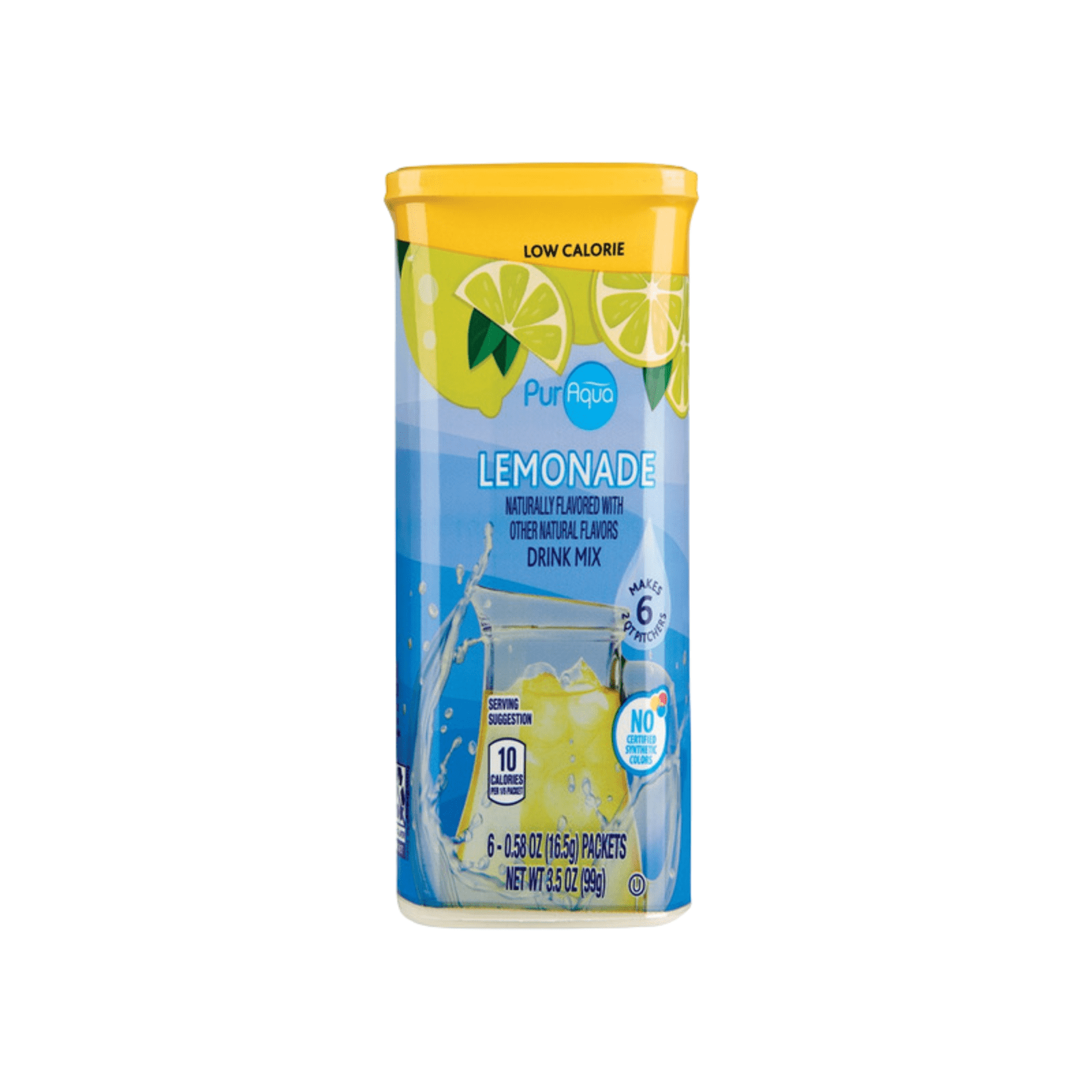 PurAqua  Lemonade Drink Mix , 3.5 oz , 3 Pack + Bonus