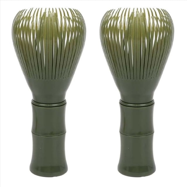 2X Tradicional Matcha Batidor Reutilizable PP Resina Matcha Batidor Chasen Lavavajillas Matcha Seguro Agitador Matcha Té Verde
