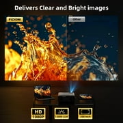 Projector with WiFi and Bluetooth 4K Supported, Upgraded Outdoor Movie Projectors Native 1080P FHD 12000L, Video Proyector for Home Theater, Compatible w/HDMI/USB/iOS/Android/Windows/TV Stick