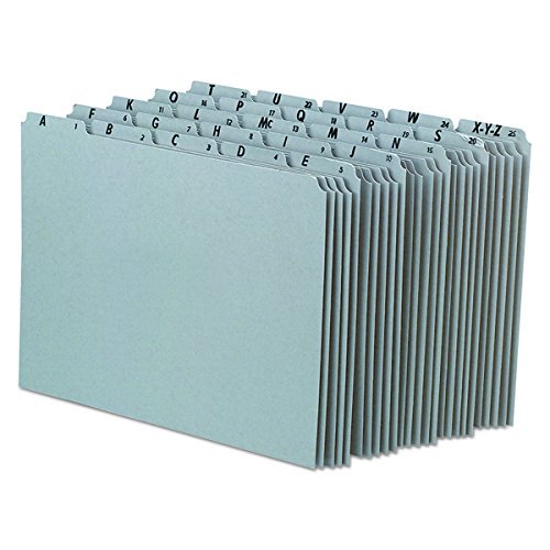 Pendaflex A-Z Top Tab Recycled Gray Pressboard 1/5-Tab File Guides, Letter,  25/Set (PN925) - Walmart.com