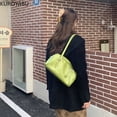 thumbnail image 4 of Bolso de hombro para mujer Kpop primavera nueva llegada gran capacidad PU cuero cremallera casual versátil temperamento señoras bolsas de mujer, 4 of 5