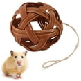 thumbnail image 3 of Bola de ratán bolas de masticación multifuncionales seguras y no tóxicas para hámster para el hogar para mascotas Chinchilla Hamster ANGGREK Otros, 3 of 8