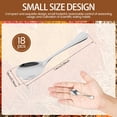 thumbnail image 2 of 18 Pcs Reusable Tiny Spoon 2.9 Inches 304 Stainless Steel Mini Spice Spoon with Ergonomic Handle for Seasoning Honey Coffee Dessert Cake, 2 of 10